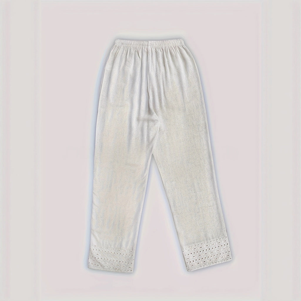 Leggings mit Spitze und Patchwork