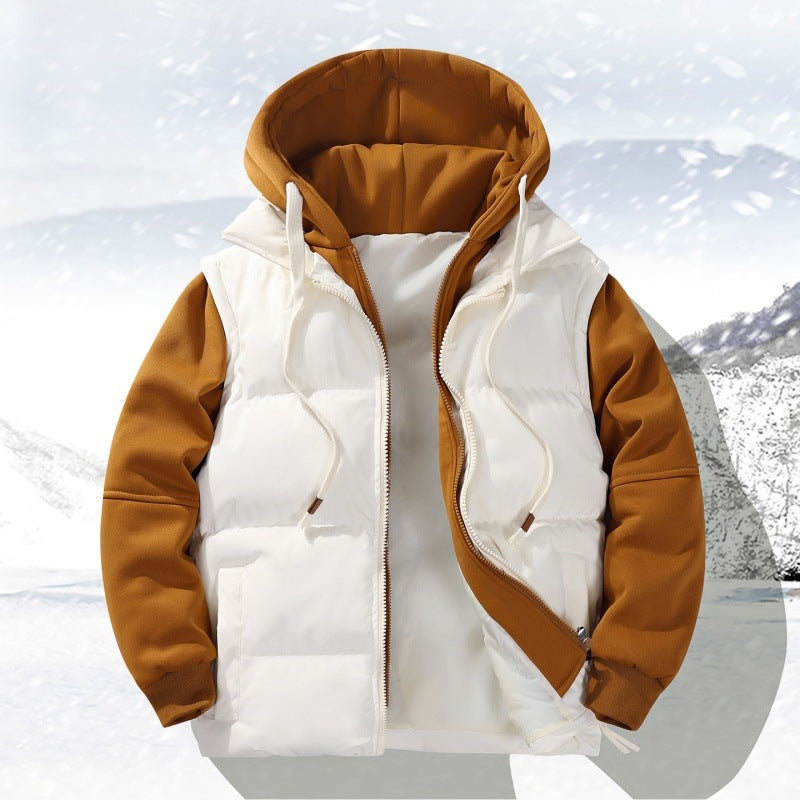 Gefütterte Jacke mit Kapuze für Herren – Bild 4 | LuxeStyle