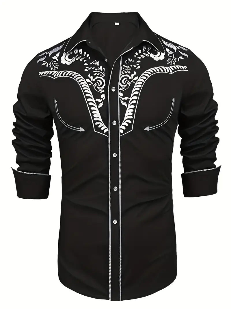 Hemd mit amerikanischem Western-Muster – Bild 15 | LuxeStyle
