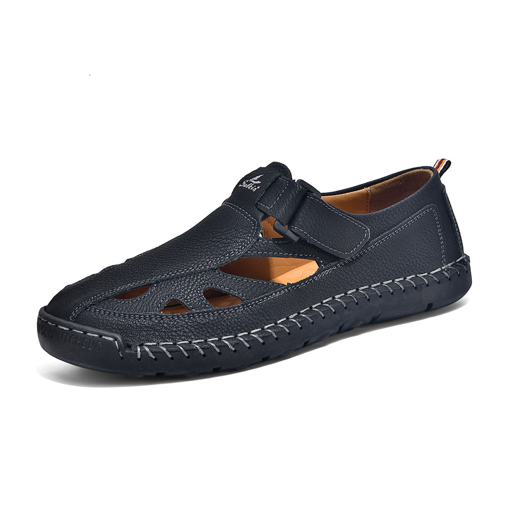 Atmungsaktive, handgenähte Sandalen für Herren