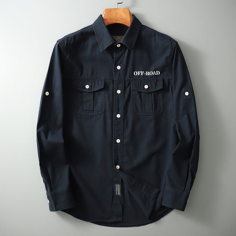 Langärmliges, lockeres Shirt in Einfarbigem – Bild 7 | LuxeStyle