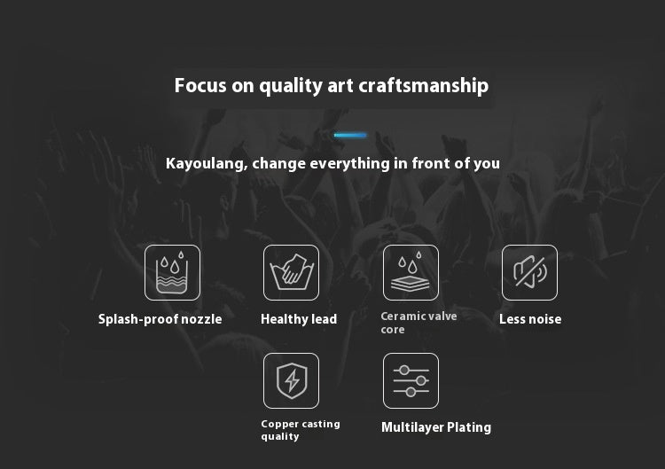 Kupfer Wasserhahn, Gold-Optik
