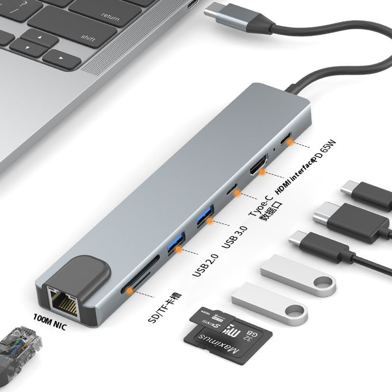 USB-C 7-in-1 Dock mit HDMI-Ausgang und Kabeltrennung – Bild 7 | LuxeStyle
