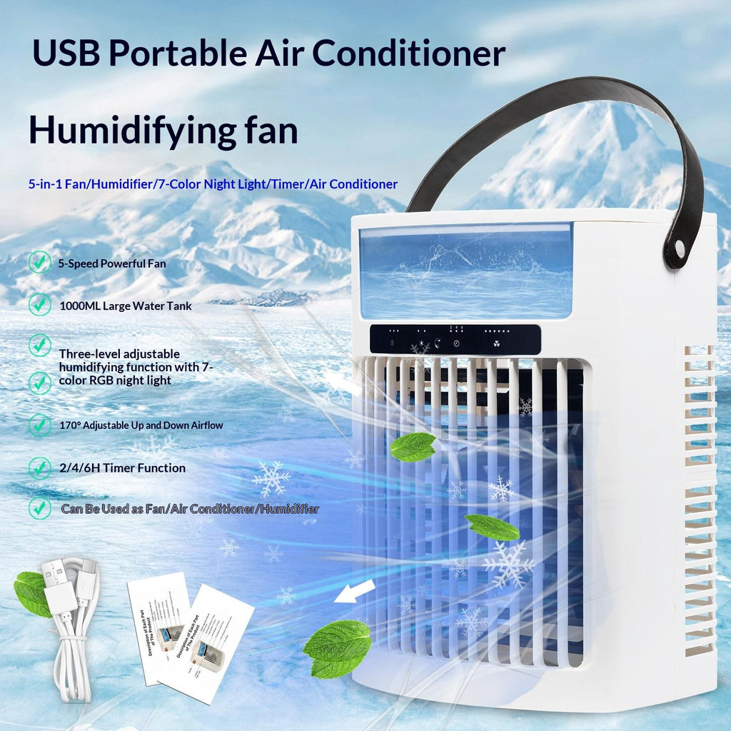 USB Tischventilator mit 5 Geschwindigkeiten