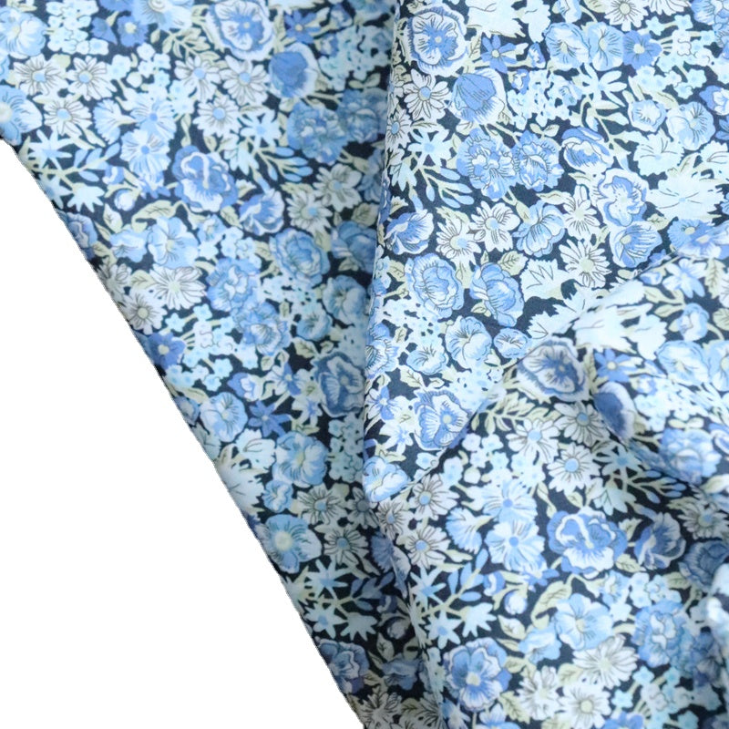 Bedruckter Baumwollstoff: Kleine Blaue Rose – Bild 9 | LuxeStyle