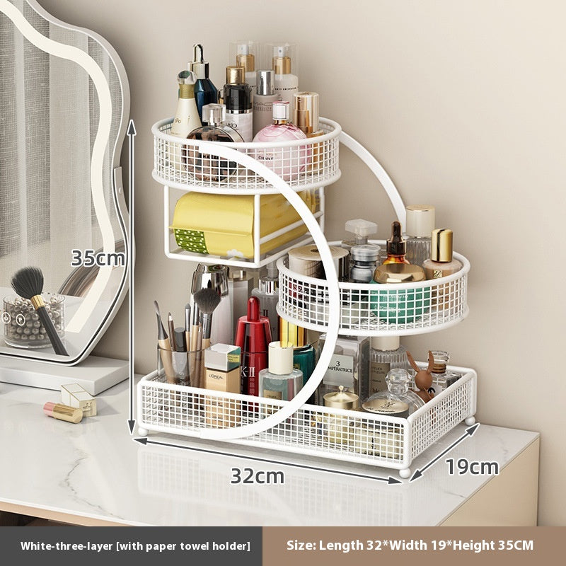 Minimalistischer Kosmetik-Organizer aus Metall – Bild 4 | LuxeStyle