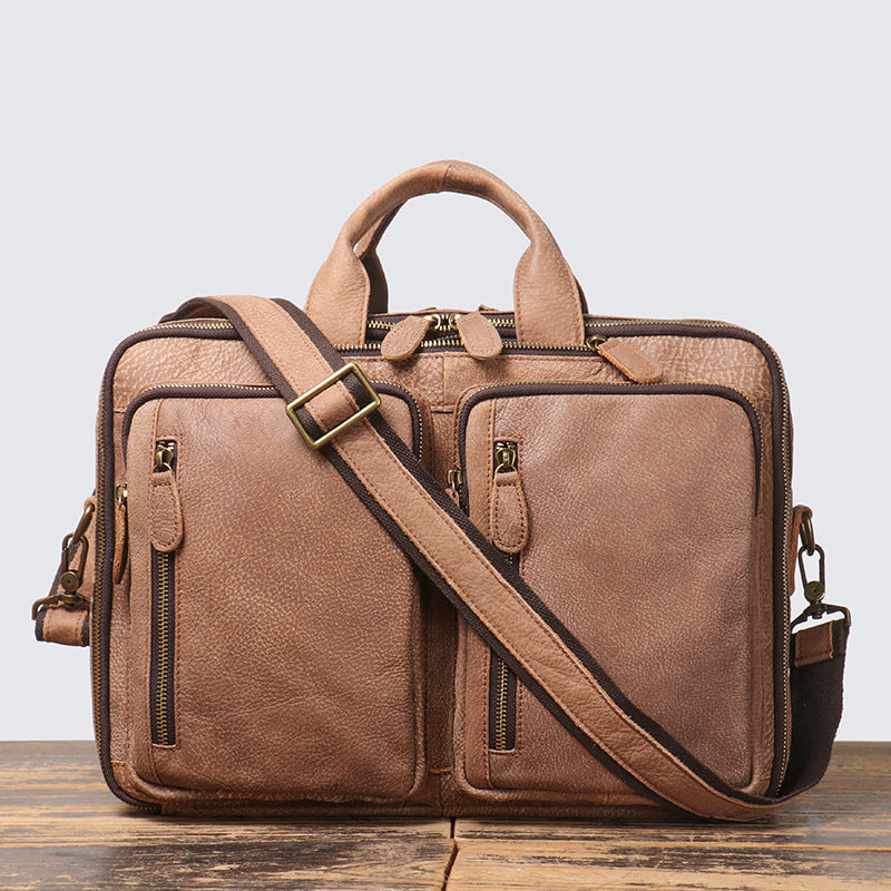 Lederrucksack gross – Vintage Braun