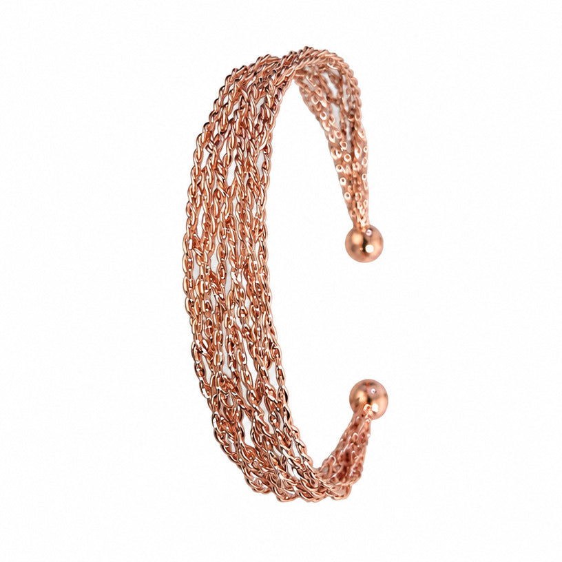 Rotkupfer-Armband, handgewebt | LuxeStyle