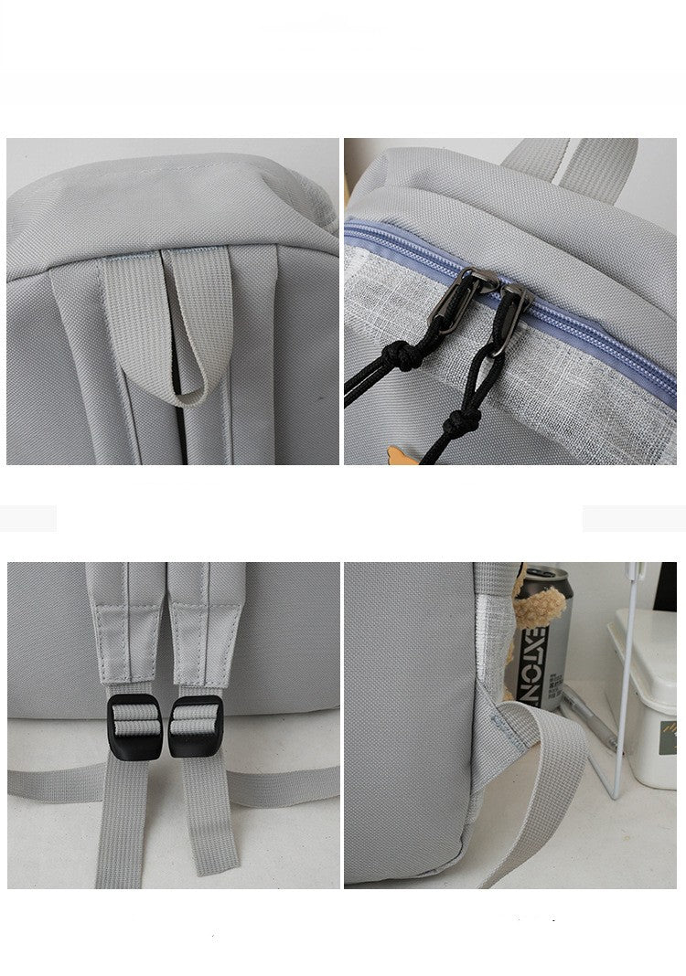 Karierter Rucksack im koreanischen Stil