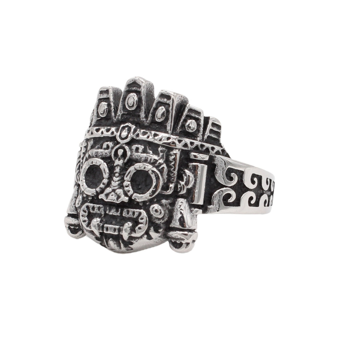 Titanstahlring mit Roboter-Alien-Design – Bild 4 | LuxeStyle