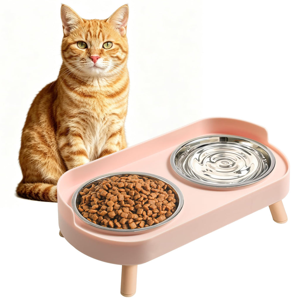 Erhöhte Katzennapf-Set