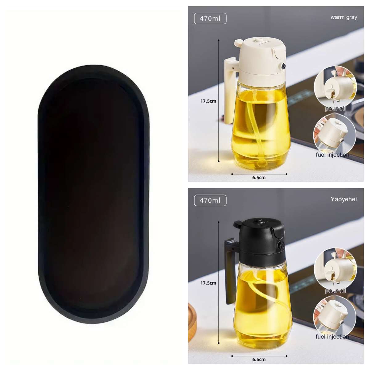 2-in-1 Öl-Sprühflasche für Küche & BBQ