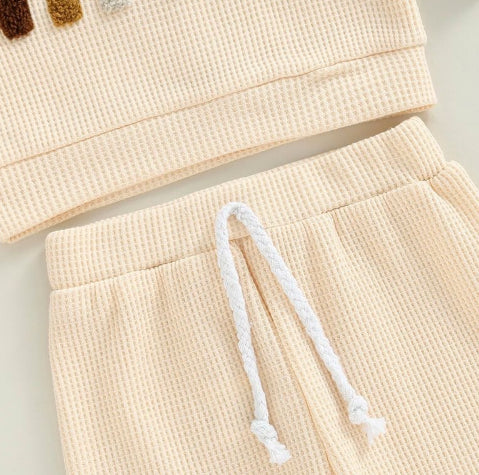 Kinder Regenbogen Rundhalsausschnitt Langarm-Hose Set – Bild 5 | LuxeStyle