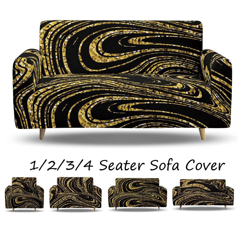 Art Texture Stretch-Sofabezug, rutschfest – Bild 8 | LuxeStyle