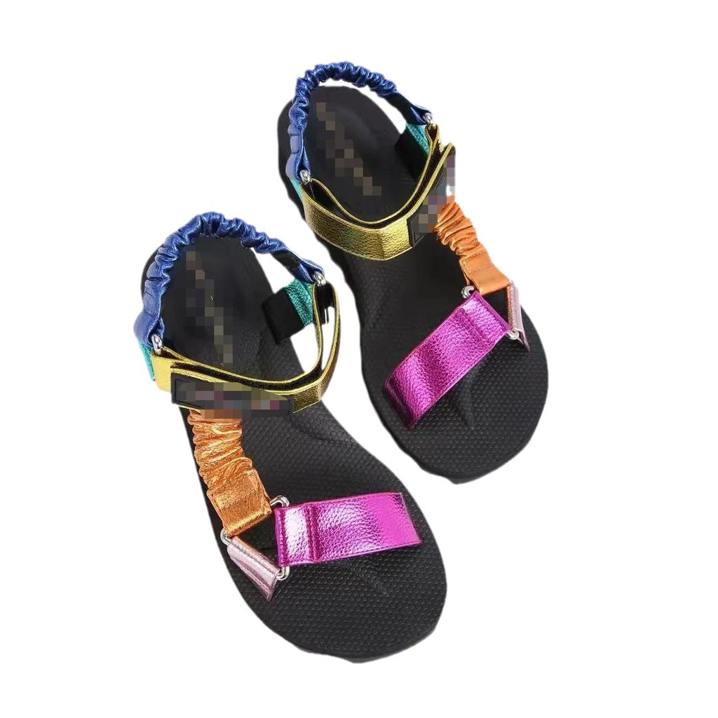 Ethno-Sandalen mit Klettverschluss und dicker Sohle – Bild 14 | LuxeStyle