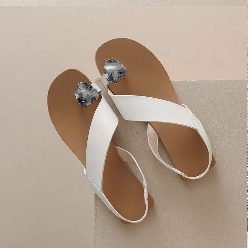Französische Sandalen mit Zehenschutz | LuxeStyle