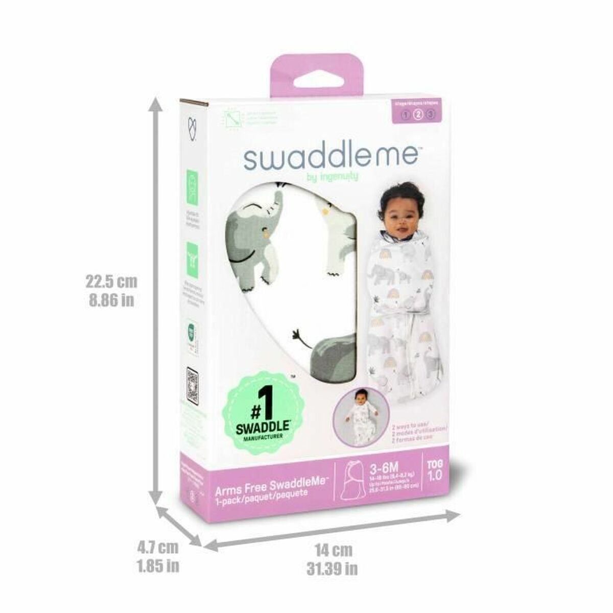 Schlafsack für Babys Ingenuity Baumwolle 3-6 Monate