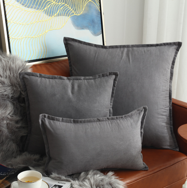 Samt-Kissenbezug im skandinavischen Stil – Bild 2 | LuxeStyle