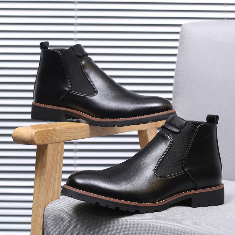 Herren High-top Slip-on Martin Boots