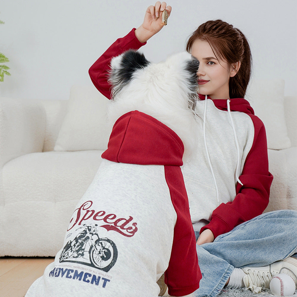 Hunde-Hoodie mit Buchstabenmuster – Bild 5 | LuxeStyle