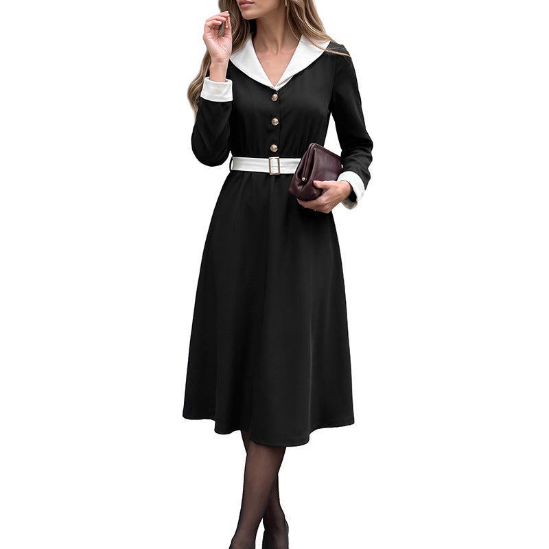 Elegantes A-Linien Kleid mit Schnürung