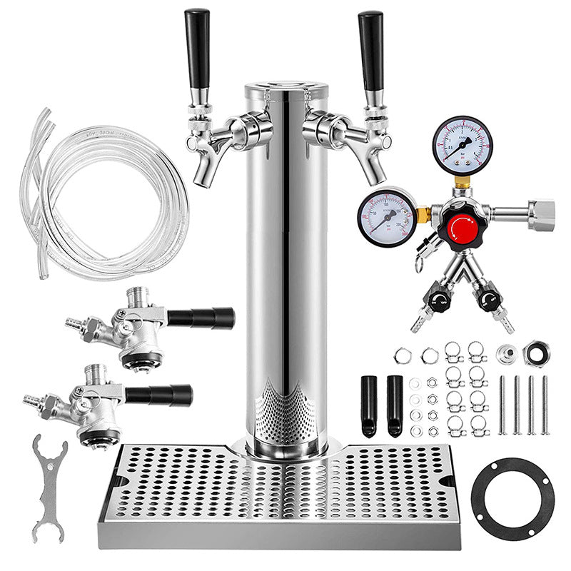 Wasserturm für Wein – Edelstahl-Set – Bild 4 | LuxeStyle