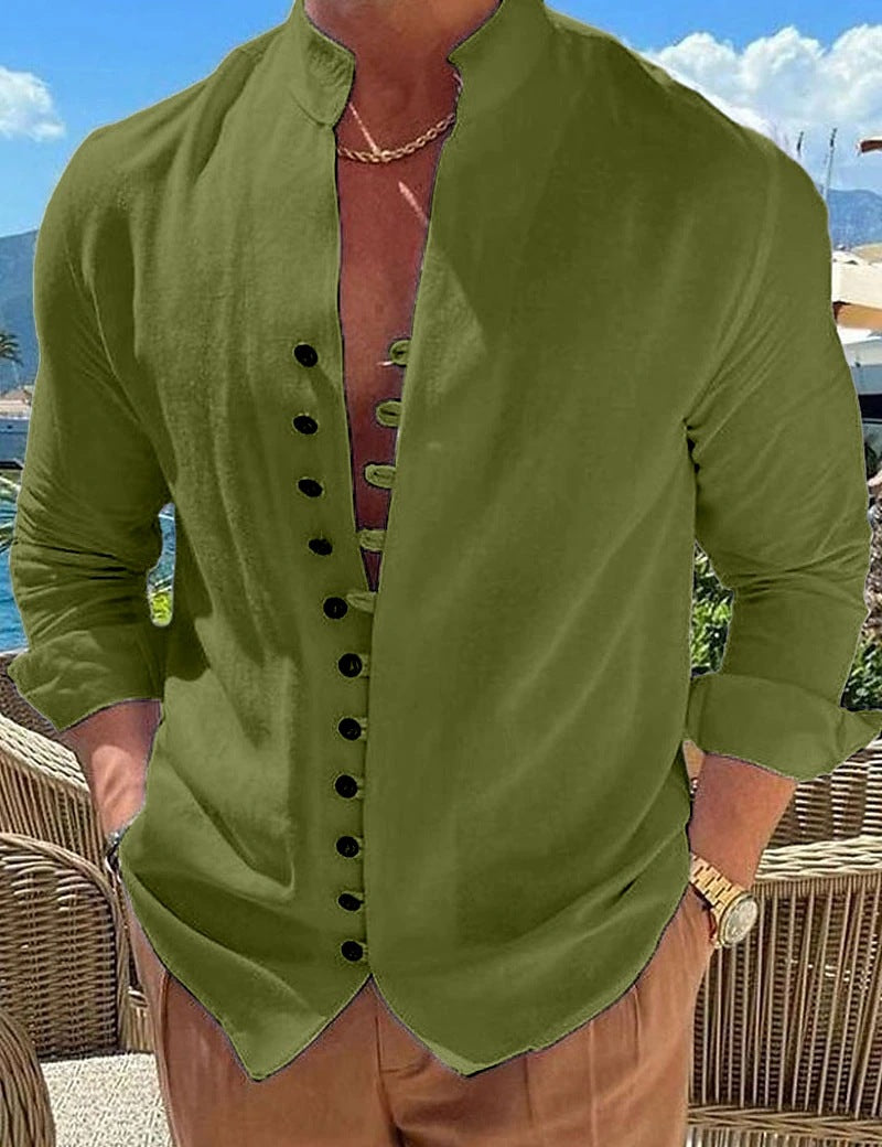Herren Langarmshirt im Retro-Look