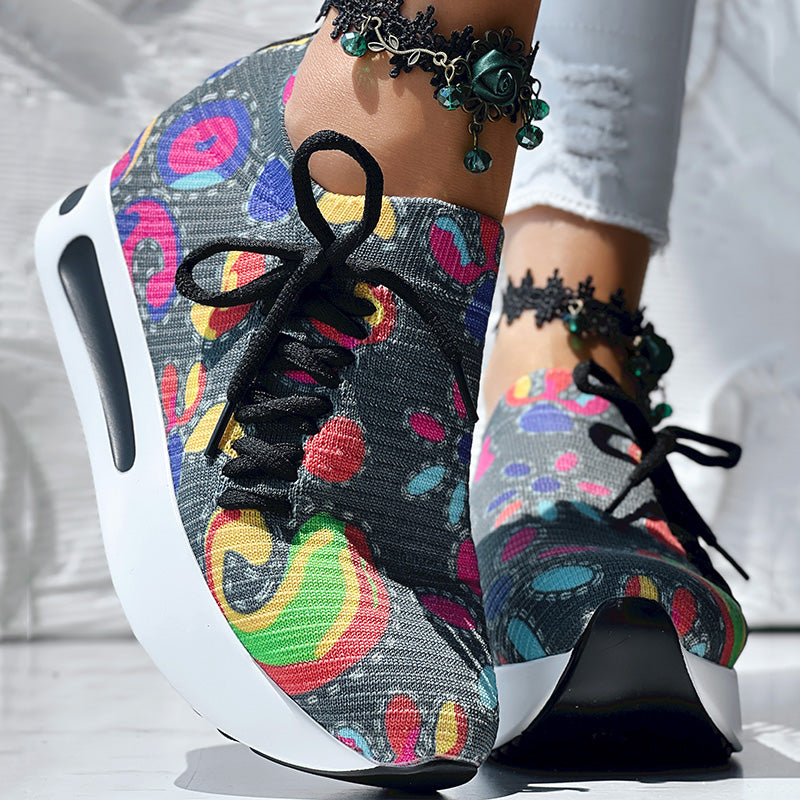 Bequeme Slip-On Sneaker mit Paisley-Print