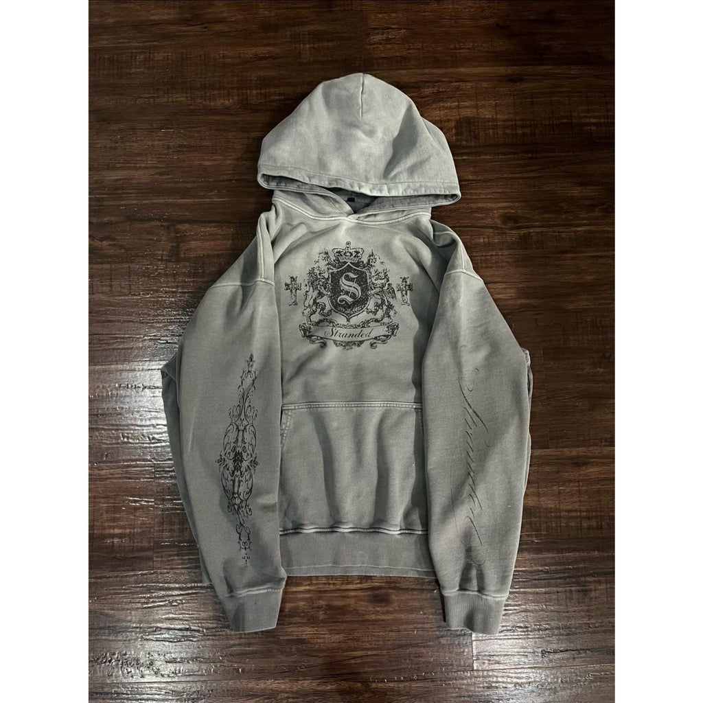 Retro Hoodie mit Cartoon-Print