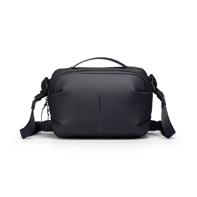 Grosse schwarze Herren-Schultertasche – Bild 3 | LuxeStyle