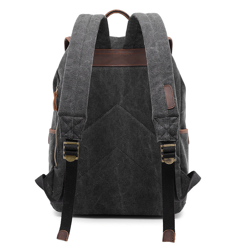 Canvas Rucksack Oil Wax Outdoor Travel – Bild 6 | LuxeStyle
