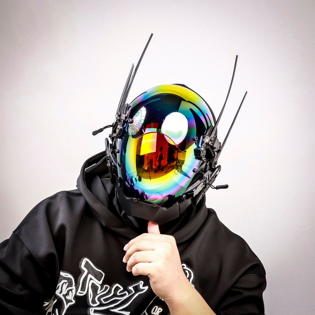 Tech-Style Ganzgesichtsmaske Gold Wings – Bild 5 | LuxeStyle