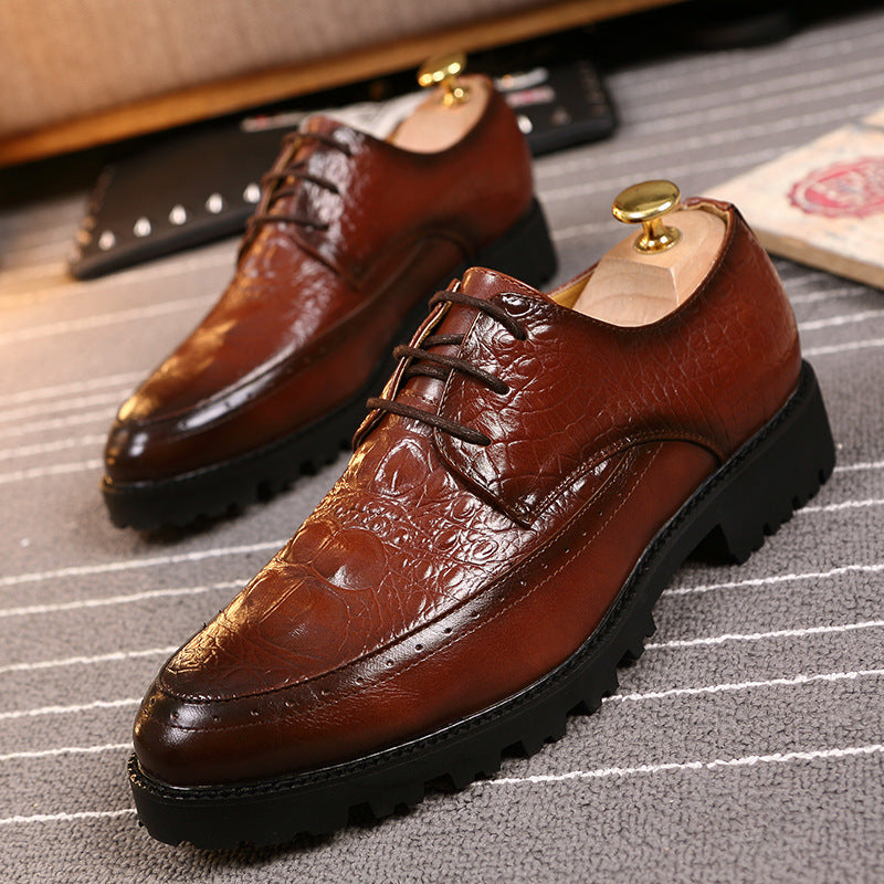 Britische Herren Freizeitschuhe mit Absatzerhöhung