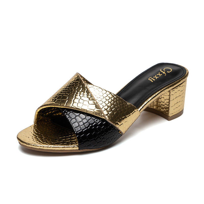 Hohe Sandalen mit 6-8 cm Absatz – Bild 4 | LuxeStyle