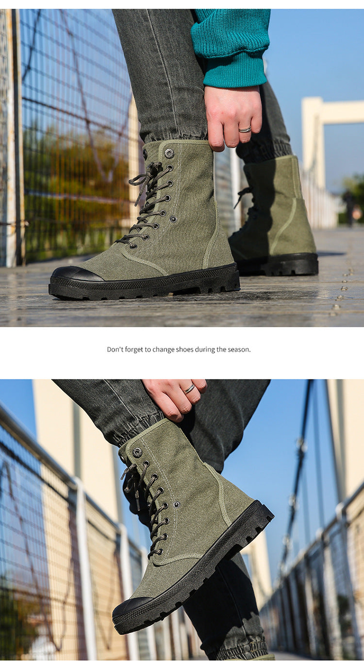 Platform High-top Canvas Sportschuhe