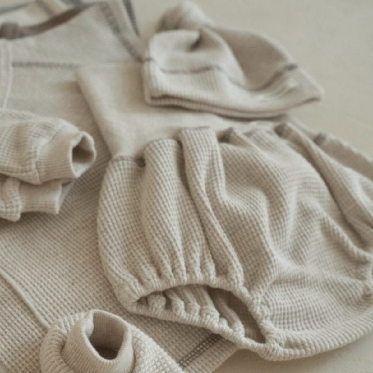 Waffel-Top & Bauchtenschutz Hose Set | LuxeStyle