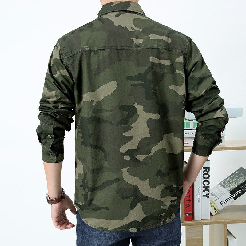 Loose Camouflage Hemd für Herren – Bild 4 | LuxeStyle