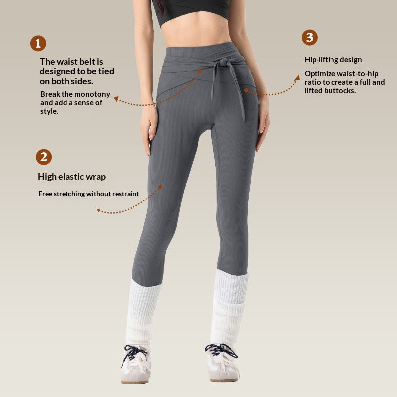 High-Waist Yoga Leggings mit Shaping-Effekt