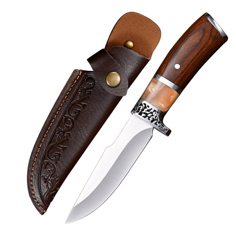 Outdoor-Messer mit Ahorn-Harz-Griff