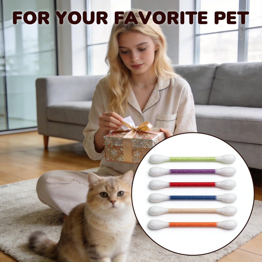 6er-Pack Katzenminze-Spielzeug – Q-Tip-Sticks