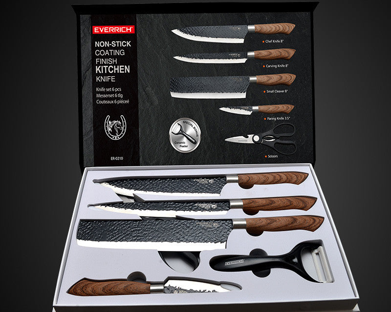 6-teiliges Küchenmesser-Set, antihaftbeschichtet – Bild 2 | LuxeStyle