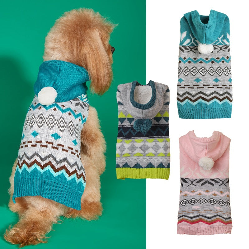 Haustierpullover mit Rautenmuster – Bild 2 | LuxeStyle