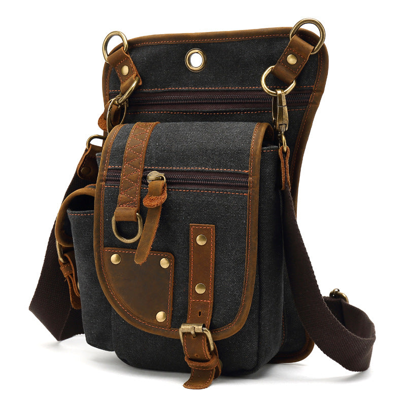 Canvas-Messenger-Tasche – Retro-Design – Bild 3 | LuxeStyle
