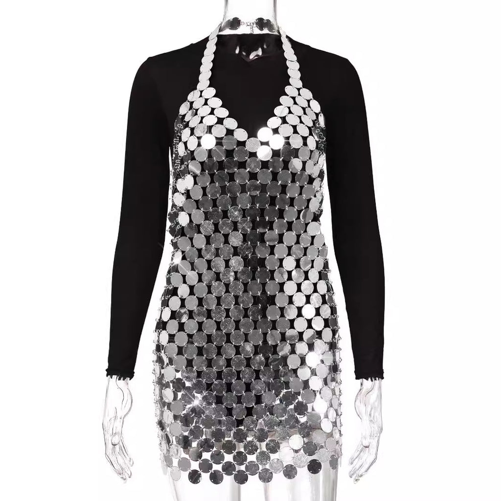Sequined Minikleid