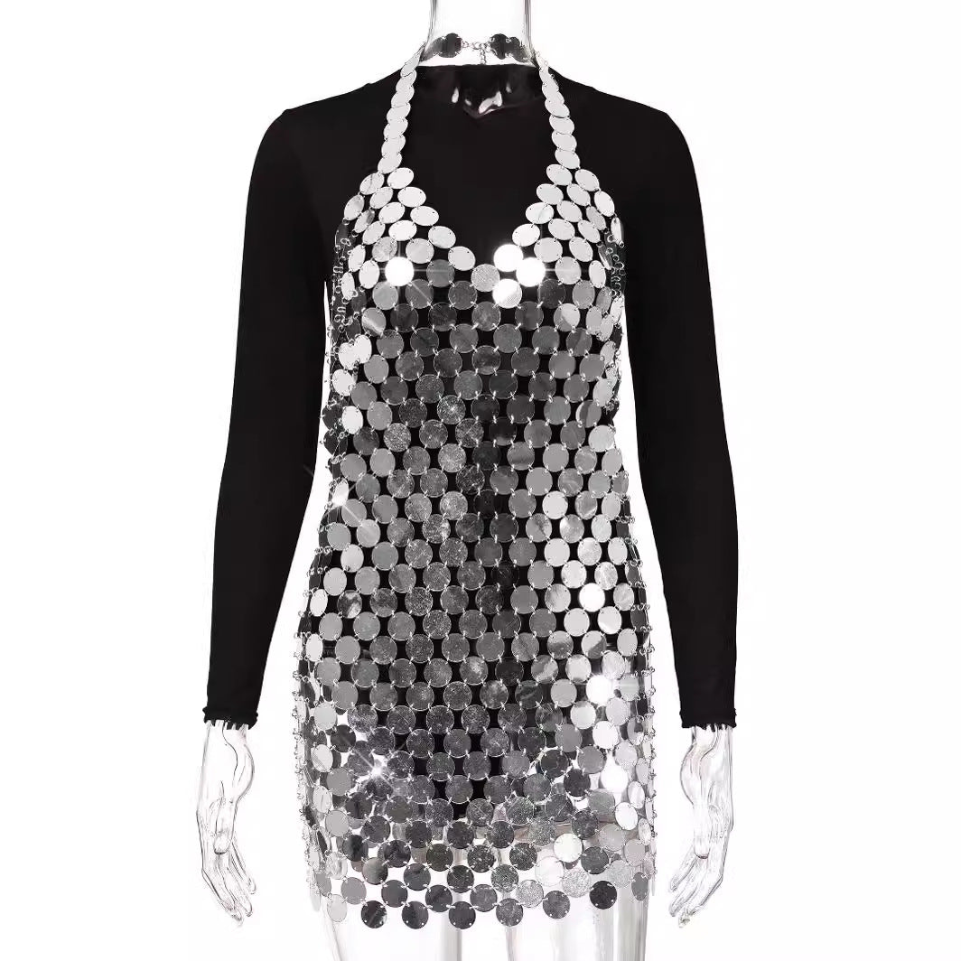 Sequined Minikleid