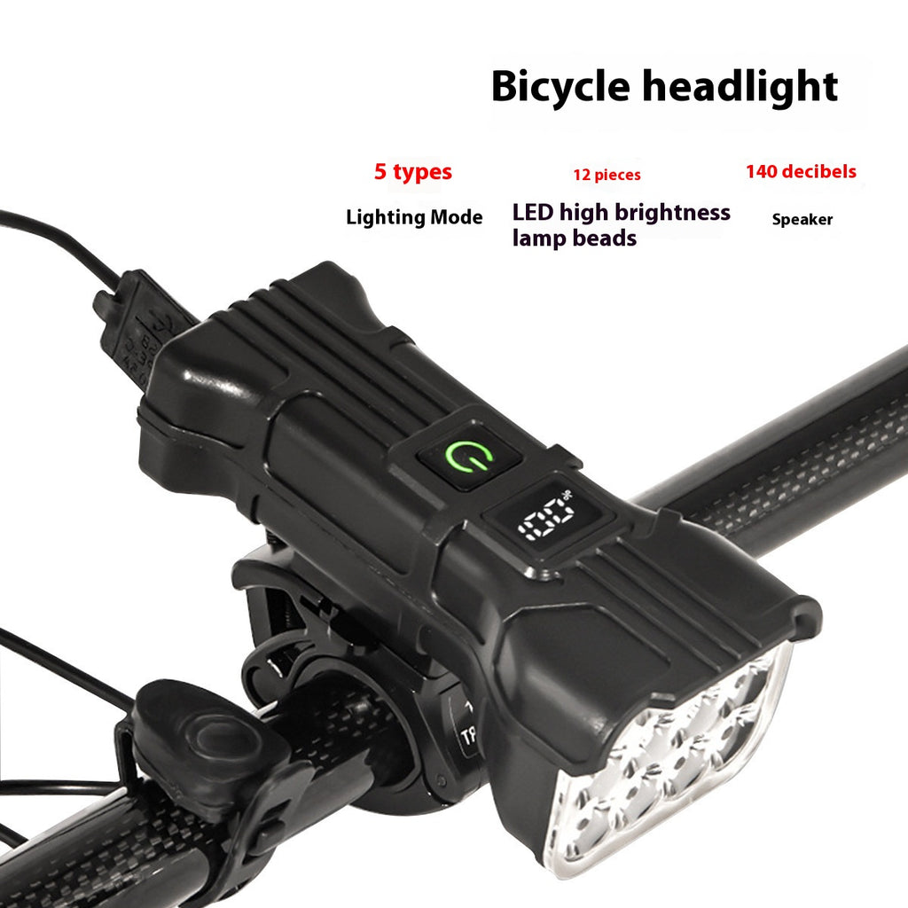 Velo-Scheinwerfer mit Digitalanzeige & Powerbank