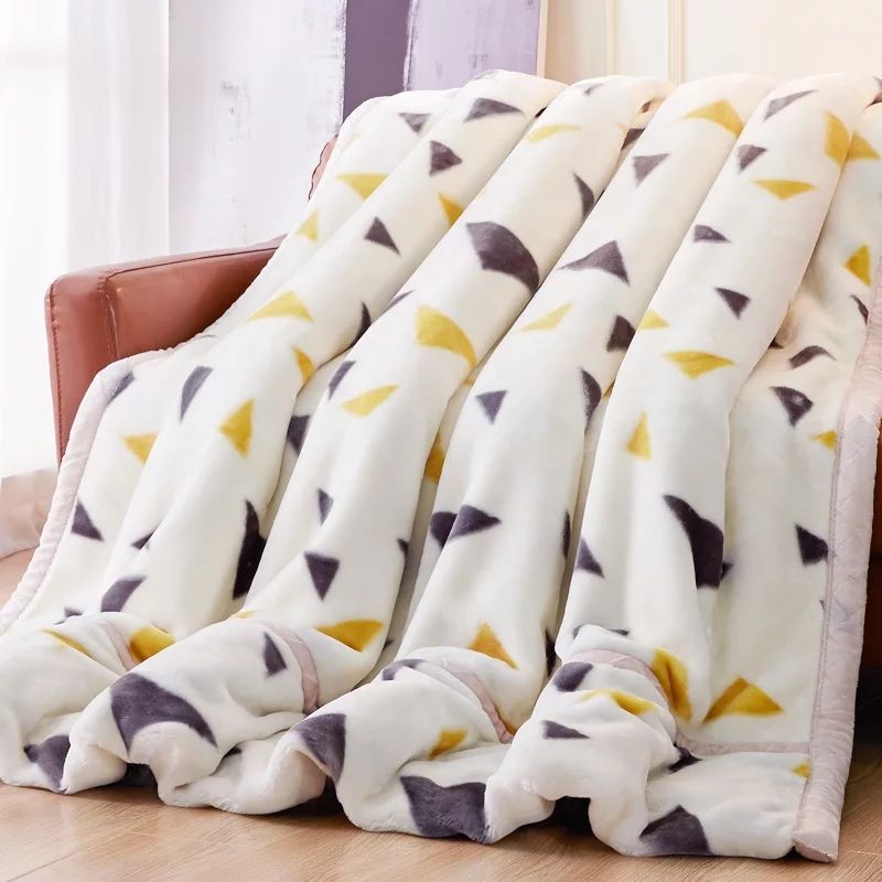 Warme Doppel-Lagen Coral-Fleece-Decke