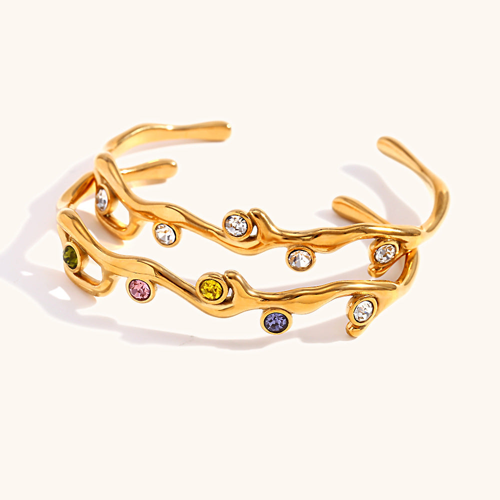 Ast-Armband mit Kristallen – Bild 5 | LuxeStyle