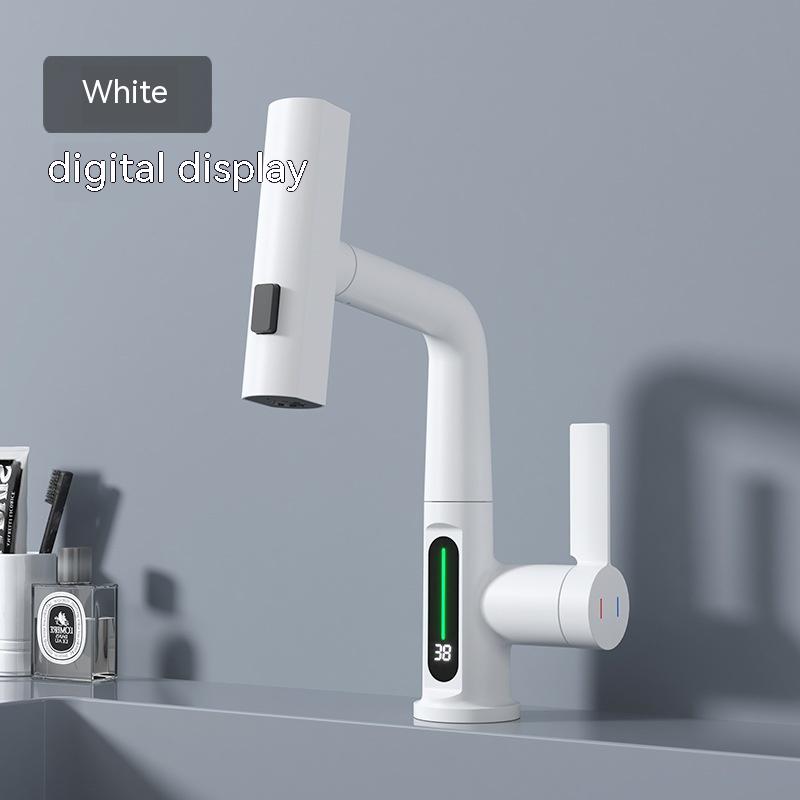 Digitaler Wasserhahn mit Ausziehbrause