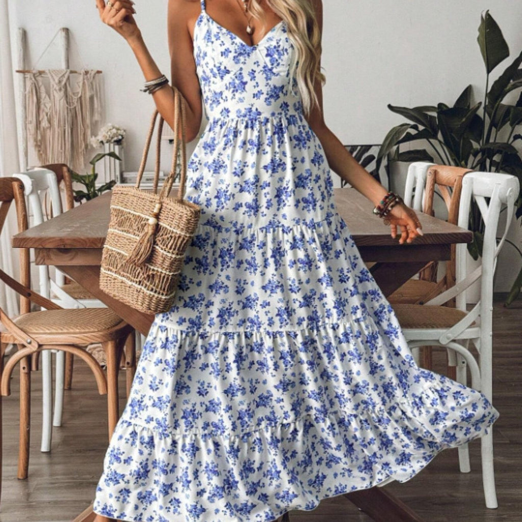 Sommerliches A-Linien-Kleid mit Rückenausschnitt – Bild 2 | LuxeStyle